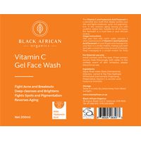 Black African Organics Vitamin C & Hyaluronic Acid Facewash